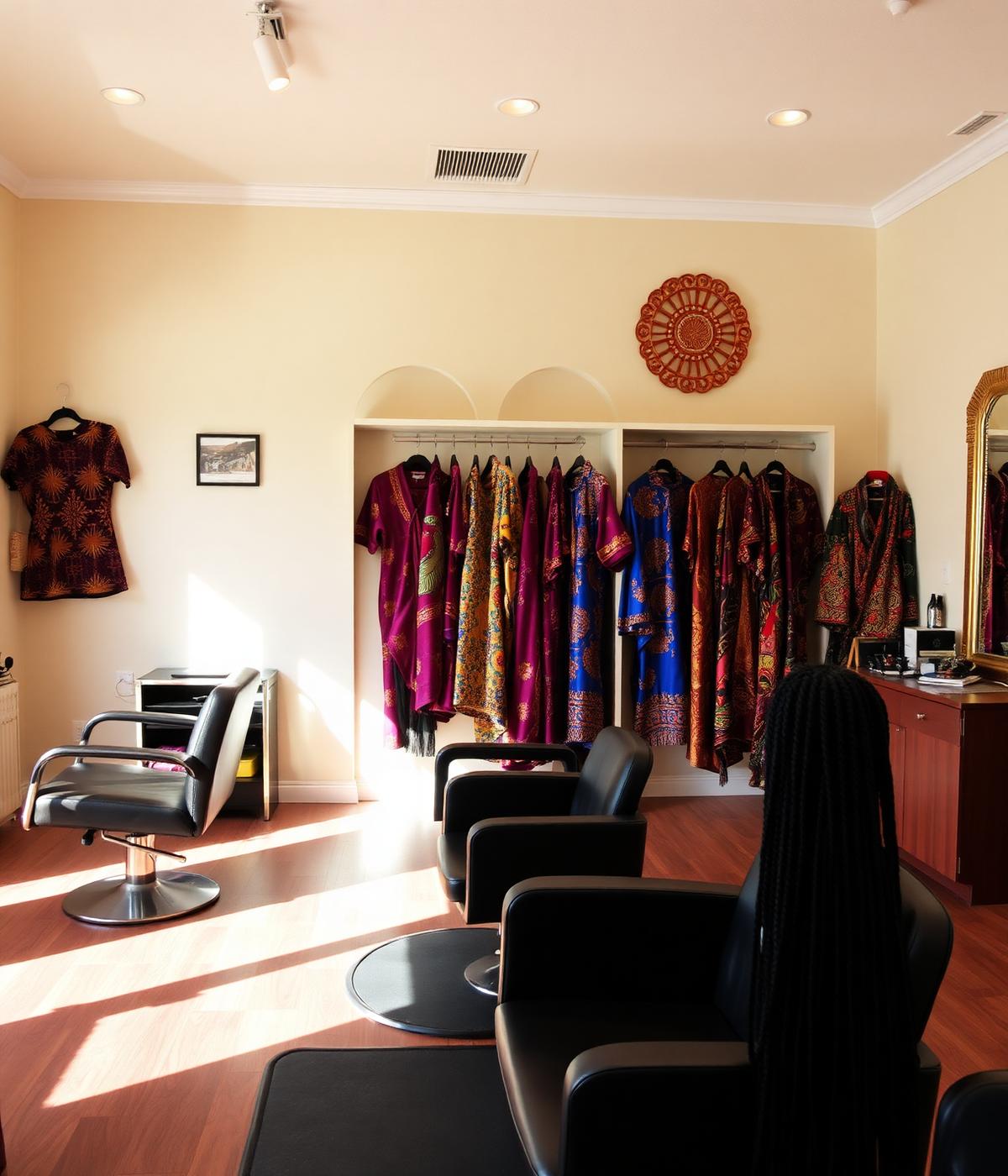 Inside Jojo's salon and boutique