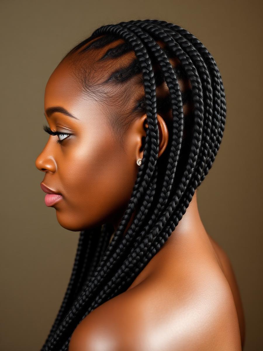 African hair braiding style 1 by Jojo's in Bryan, TX