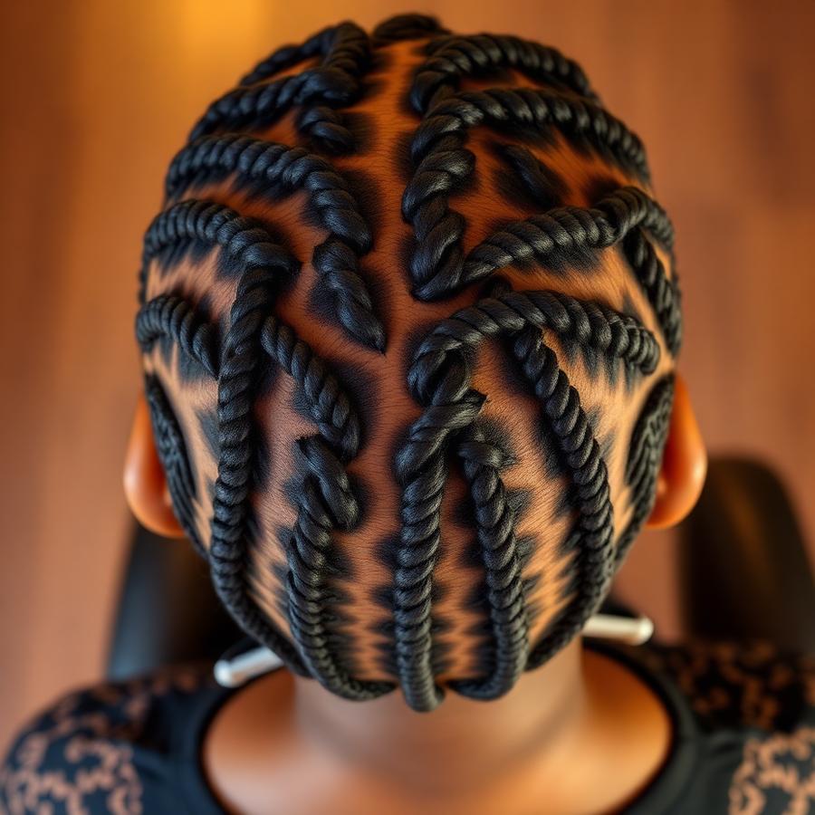 African hair braiding style 2 by Jojo's in Bryan, TX